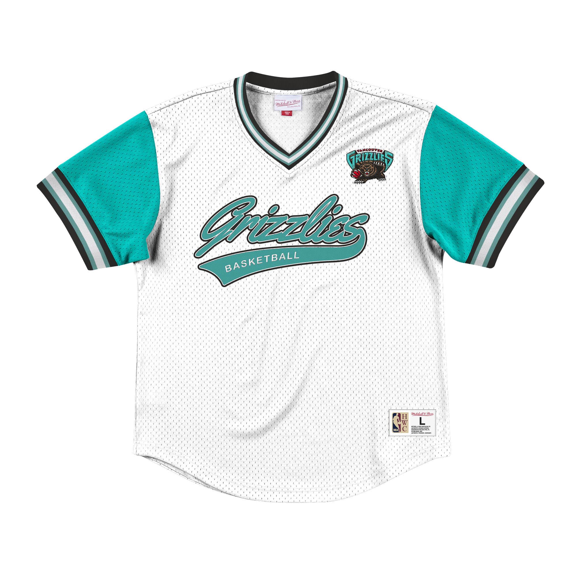 Mitchell & Ness Top Prospect Mesh V-Neck Vancouver Grizzlies Jersey
