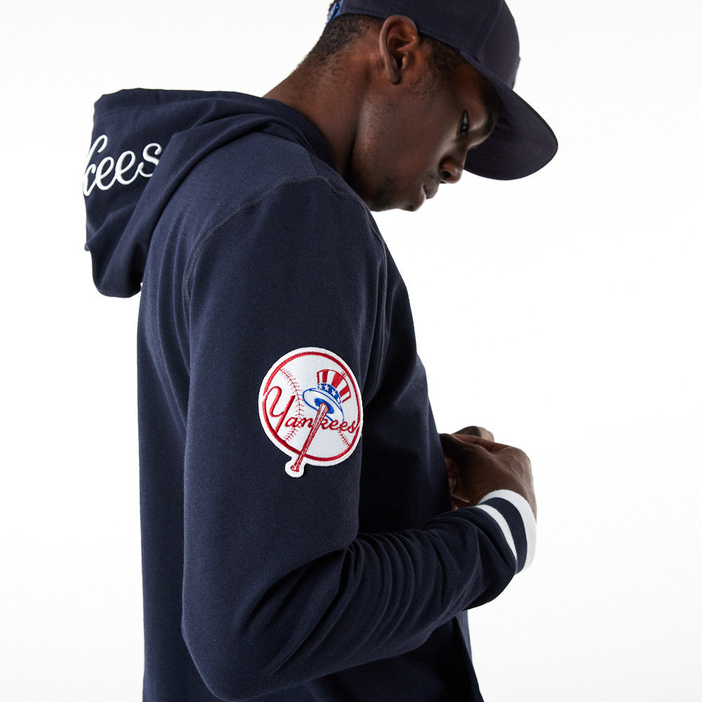 Mlb New York Yankees Mens Lightweight Biblend Hooded Sweatshirt  Xl   Target