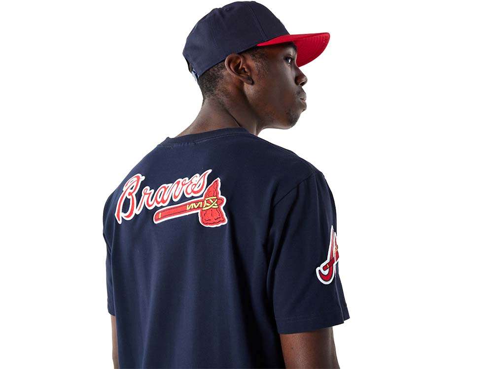 Navy Blue Atlanta Braves 2021 World Series New Era Elite T-Shirt 2XL