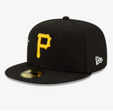 Black Pittsburgh Pirates City Patch Gray Bottom New Era 59fifty Fitted