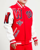 Pro Standard Washington Nationals Wool Varsity Red Heavy Jacket