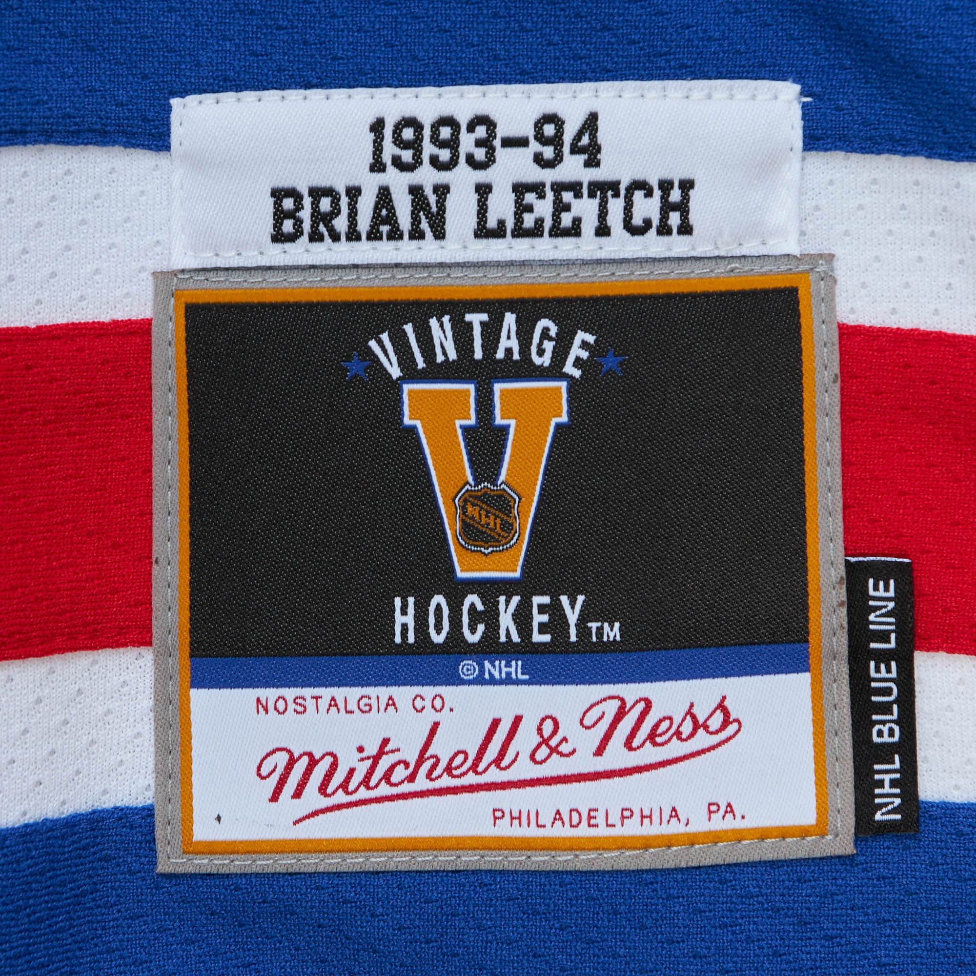 Brian Leetch 2004 New York Rangers Vintage Home Throwback NHL Hockey Jersey
