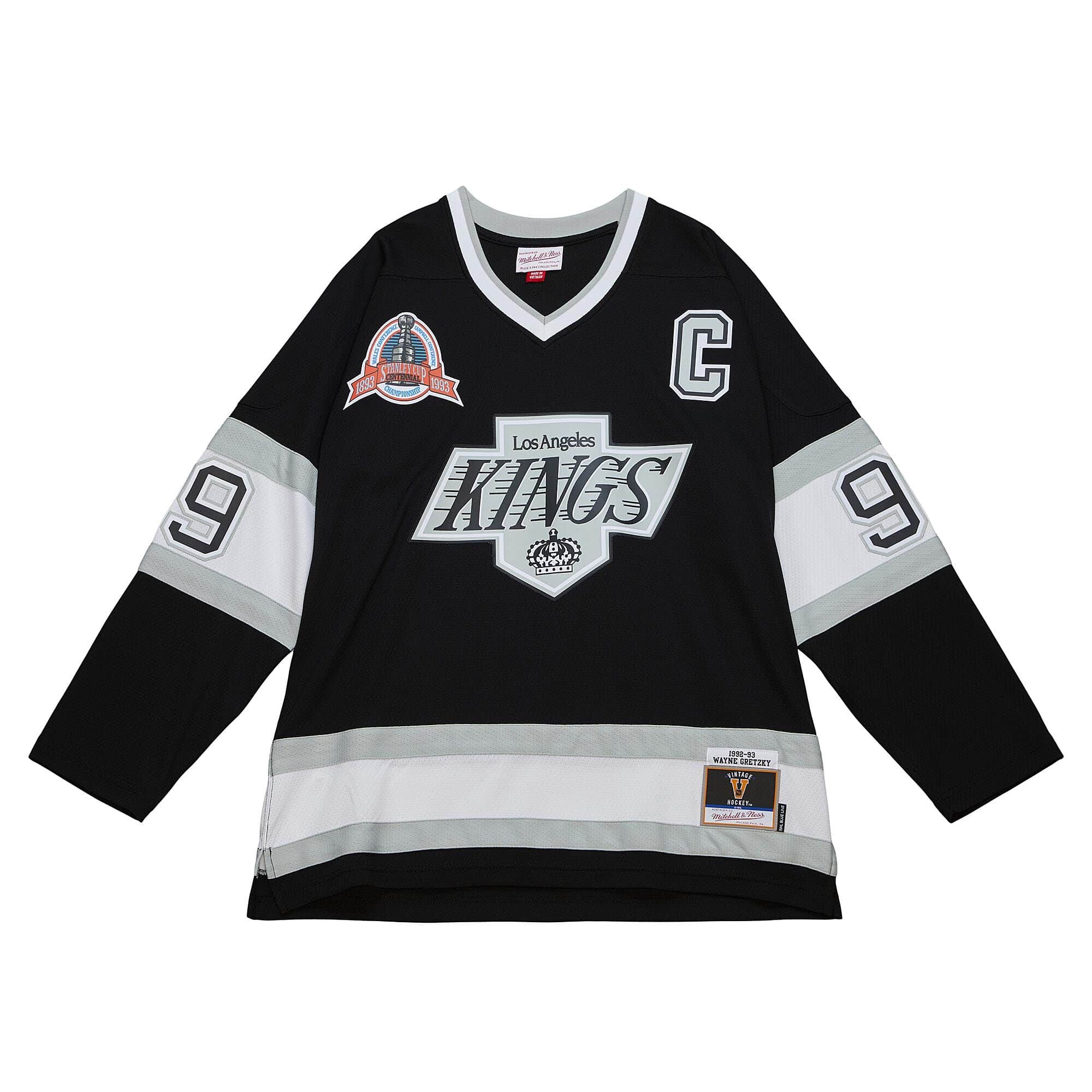 Mitchell Ness Wayne Gretzky Los Angeles Kings 1992 Hockey Jersey