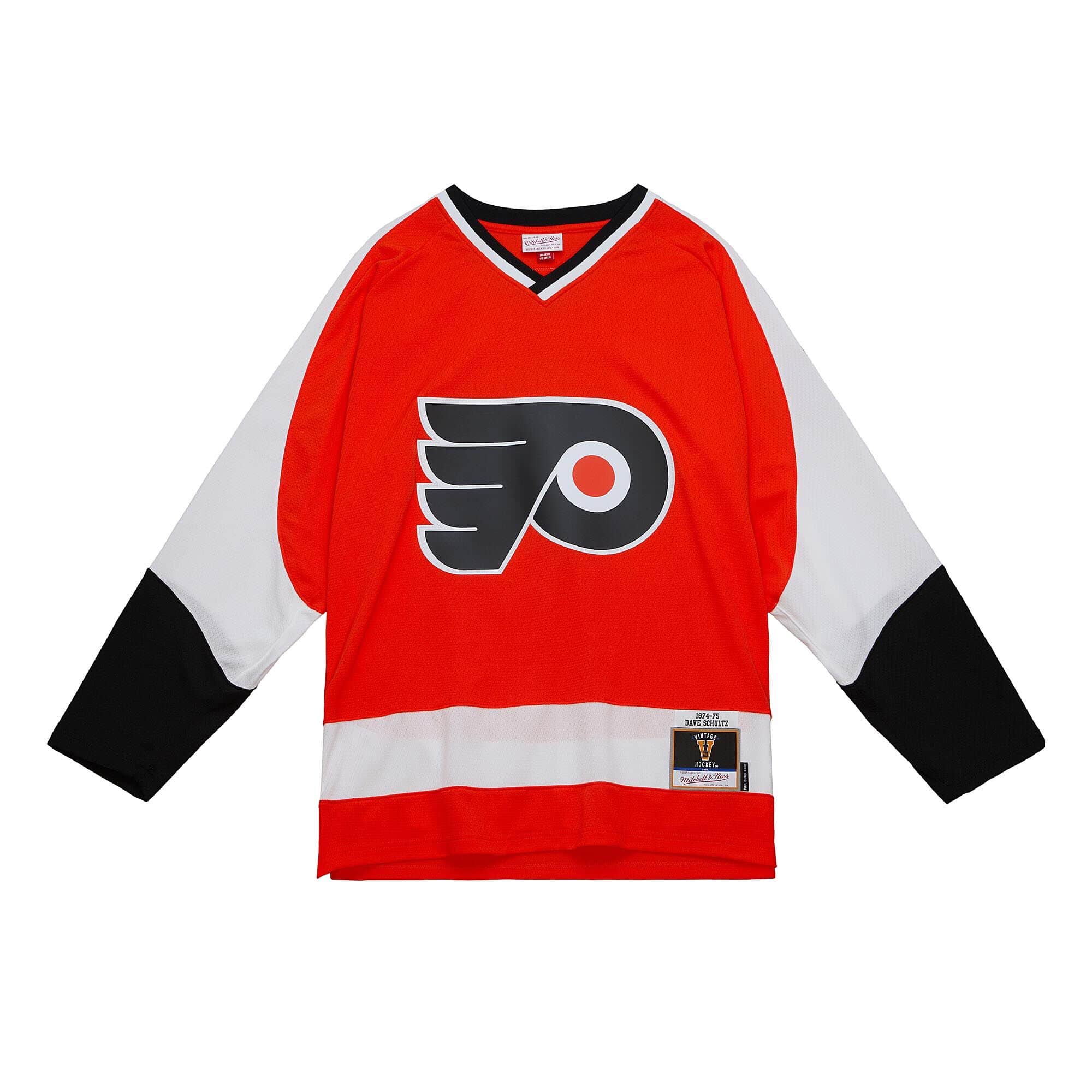 Dave Schultz 1974 Philadelphia Flyers Vintage Home Throwback NHL Jersey