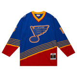 Mitchell & Ness Blue Line Brett Hull St. Louis Blues 1995 Authentic Hockey Jersey