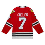 Mitchell & Ness Blue Line Chris Chelios Chicago Blackhawks 1991 Authentic Hockey Jersey
