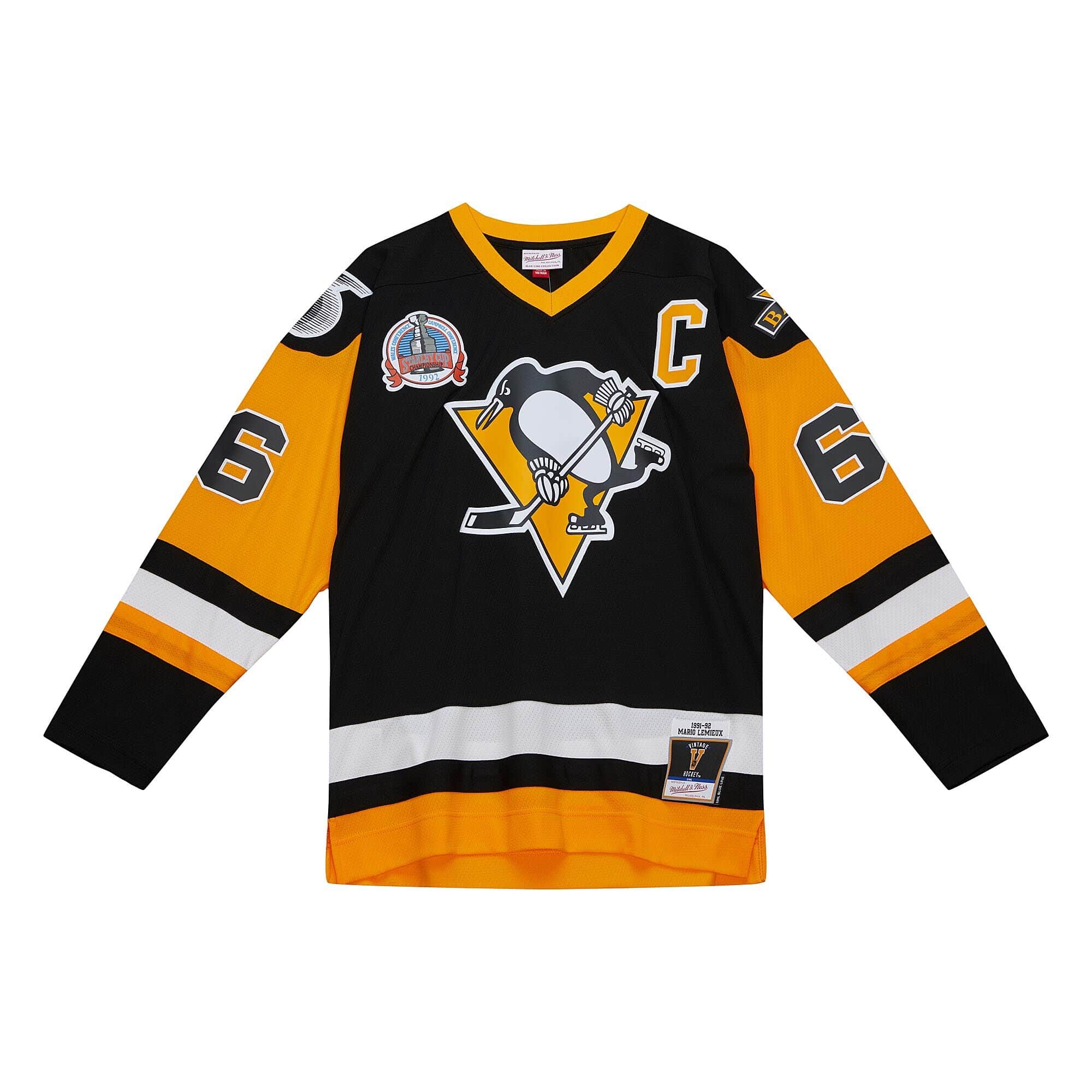 Mario Lemieux Pittsburgh Penguins 1991 Authentic Hockey Jersey