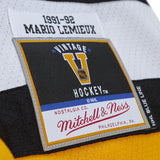 Mitchell & Ness Blue Line Mario Lemieux Pittsburgh Penguins 1991 Authentic Hockey Jersey