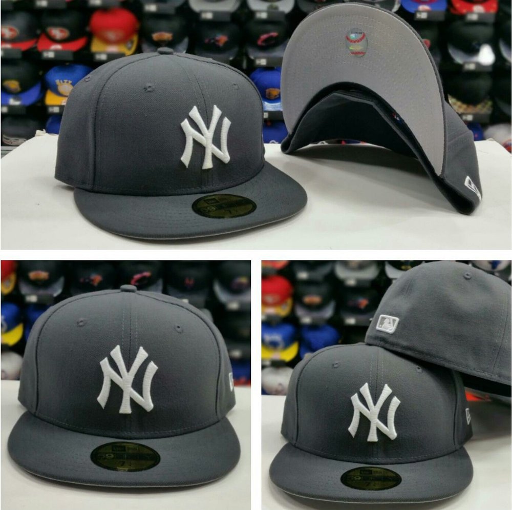 New Era 59Fifty MLB New York Yankee Charcoal Gray – Exclusive Fitted Inc.