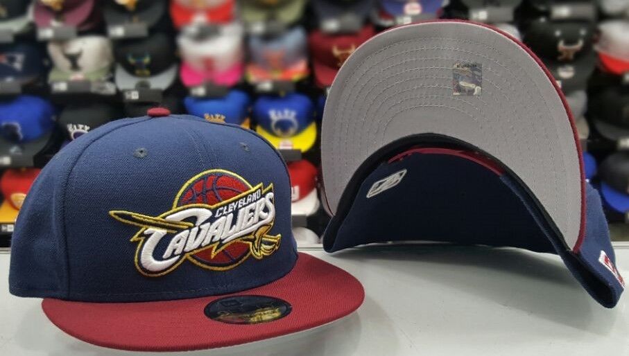 NBA, Accessories, Cleveland Cavaliers Rare Alternate Team Color Logo Black  Gold Burgundy Hat
