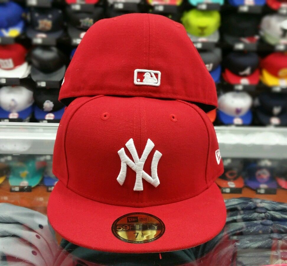 NEW ERA 59FIFTY NEW YORK YANKEES RED/WHITE FITTED CAP – FAM