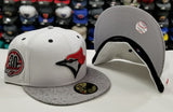 Matching New Era 5950 Toronto Blue Jays Fitted hat Cap For Jordan 5 White Cement