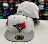 Matching New Era 5950 Toronto Blue Jays Fitted hat Cap For Jordan 5 White Cement