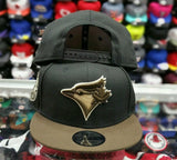 Exclusive New Era MLB Toronto Blue Jays 9Fifty snapback Hat Black Brown