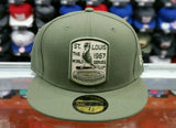 Matching New Era ST. Louis Cardinals Fitted Hat for Nike Air Force 1 Olive green