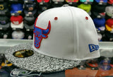 Matching New Era Chicago Bulls 5950 fitted hat for Jordan 3 True Blue