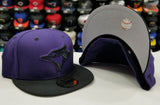 Matching New Era 59Fifty Toronto Blue Jays Fitted Hat for Nike Foamposite Eggplant Foams