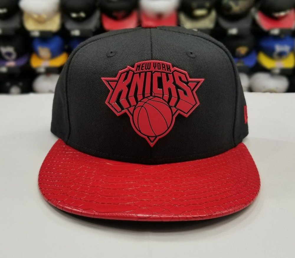 Black and red knicks hat Clearance