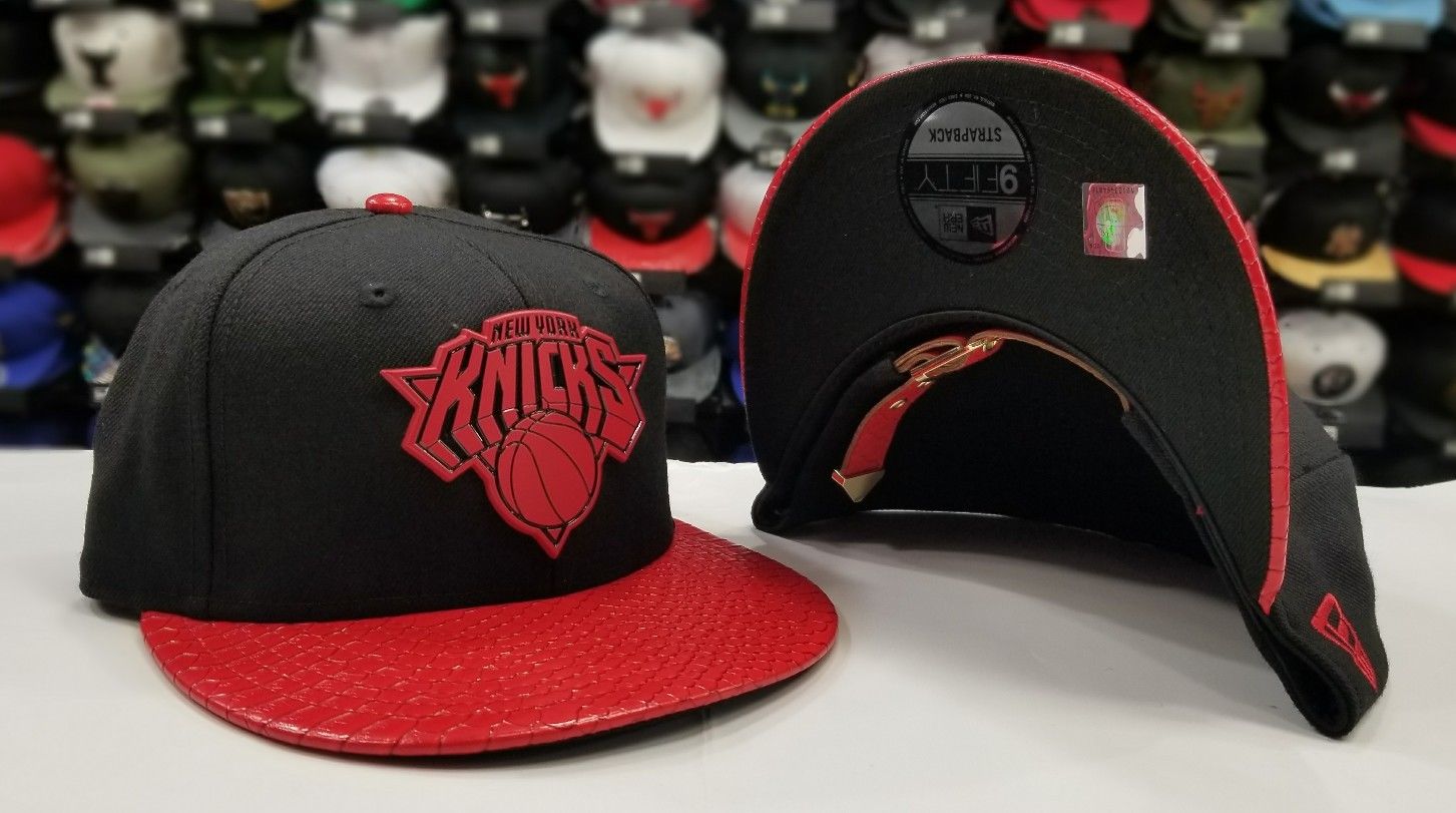 New York Knicks Reebok NBA Kolors Fitted Hat Black