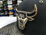 Matching New Era Chicago Bulls strapback Hat for Jordan 14 DMP Black Gold Metal