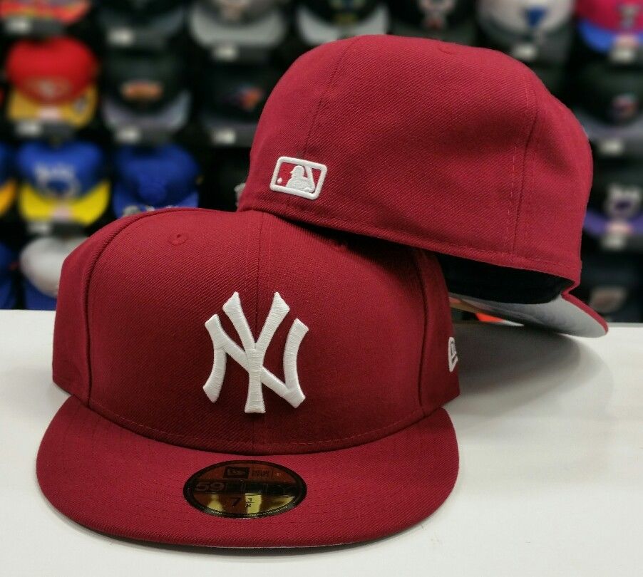 New Era New York Yankee 59Fifty Burgundy Fitted Hat – Exclusive Fitted Inc.