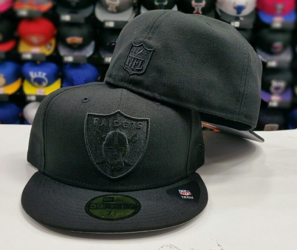 Raiders cap all black Clearance