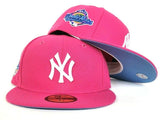 Bright Pink New York Yankees Icy Blue Bottom 1996 World Series New Era 59Fifty Fitted
