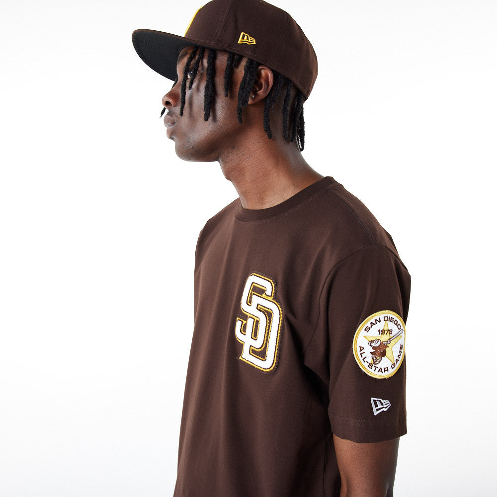 New Era San Diego Padres City Graphics T-Shirt Brown