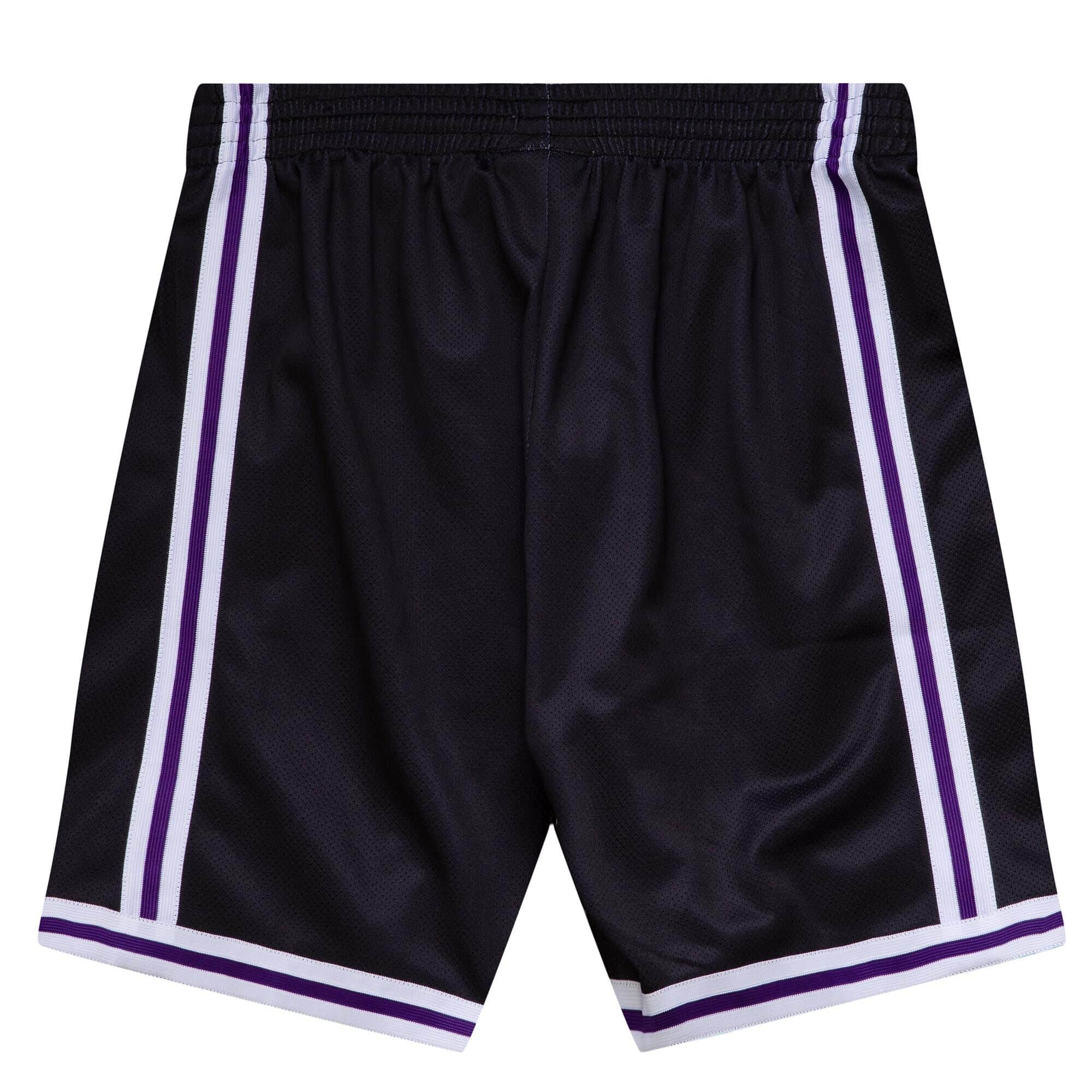 Men's Los Angeles Lakers Mitchell & Ness Black Big Face 4.0 Fashion Shorts