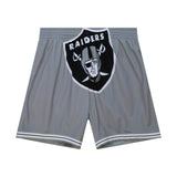 Mitchell & Ness Big Face Oakland Raiders Gray Shorts