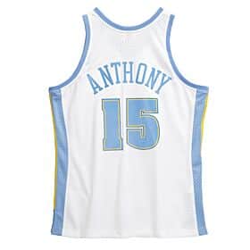 Mitchell & Ness Carmelo Anthony Denver Nuggets Light Blue 2003-04 Hardwood Classics Authentic Player Jersey Size: Medium