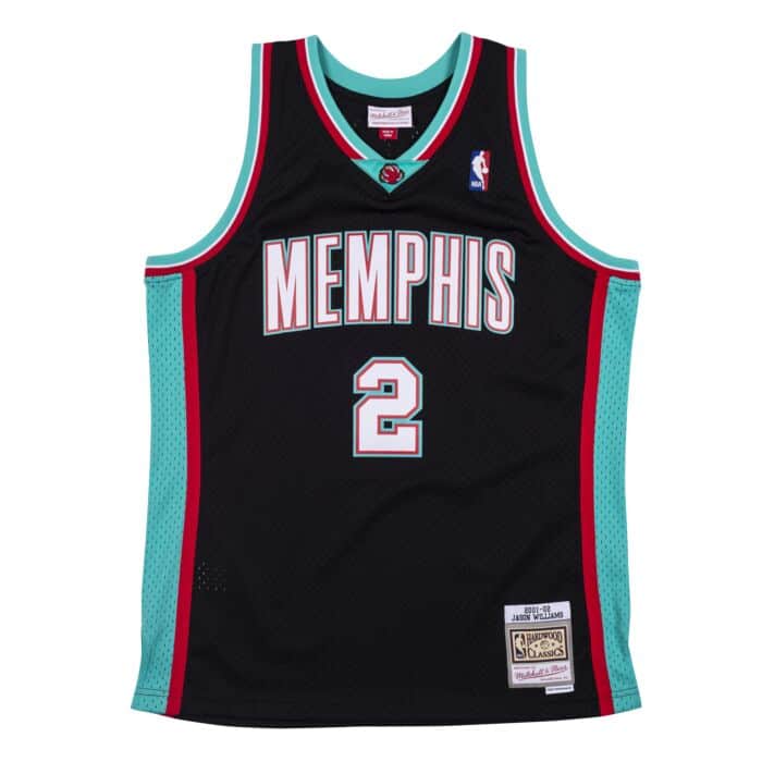 Memphis Grizzlies 2001-02 Jason Williams Mitchell & Ness Black Swingman Jersey