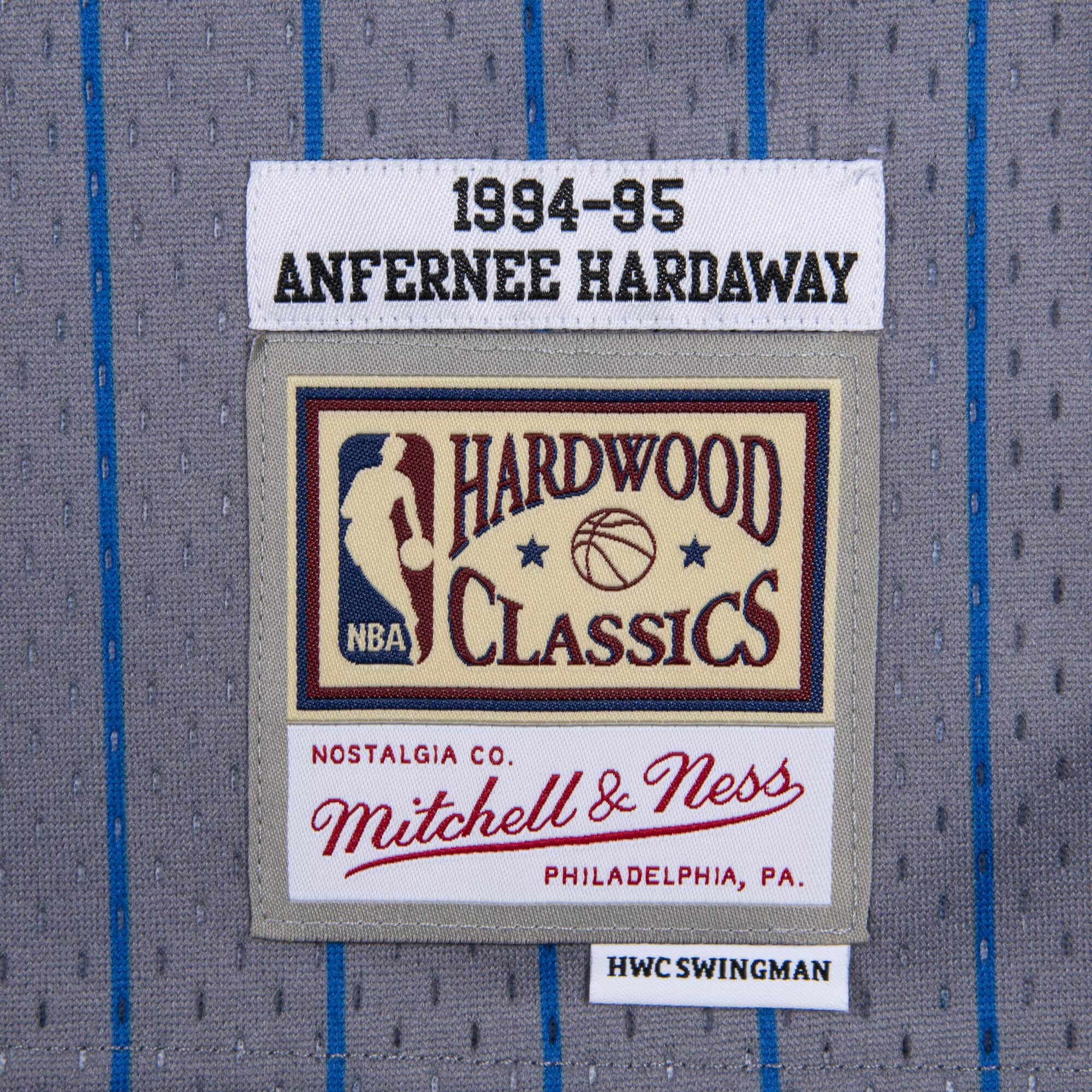 Penny Hardaway Orlando Magic Mitchell & Ness 1994-95 Hardwood Classics Reload Swingman Jersey - Gray
