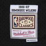 Black Atlanta Hawks 1986-87 Dominique Wilkins Mitchell & Ness NBA Men's Hardwood Classic Swingman Jersey