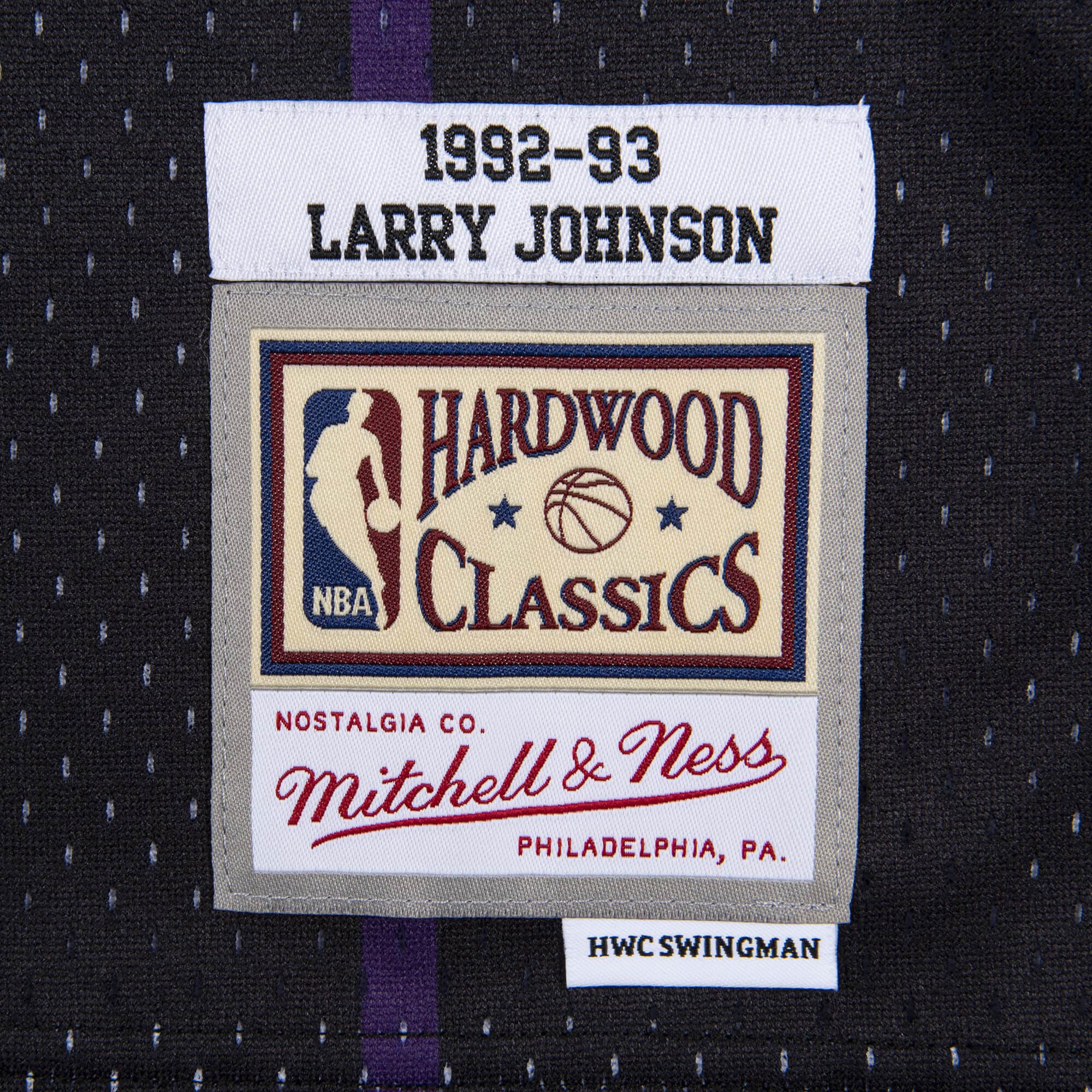 Larry Johnson Charlotte Hornets Mitchell & Ness 1992/93 Hardwood
