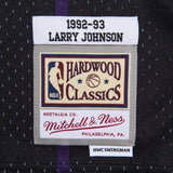 Charlotte Hornets Larry Johnson Mitchell & Ness Black 1992-93 Hardwood Classics Swingman Jersey
