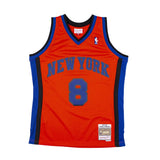 New York Knicks 1998-99 Latrell Sprewell Mitchell & Ness Navy Swingman Jersey