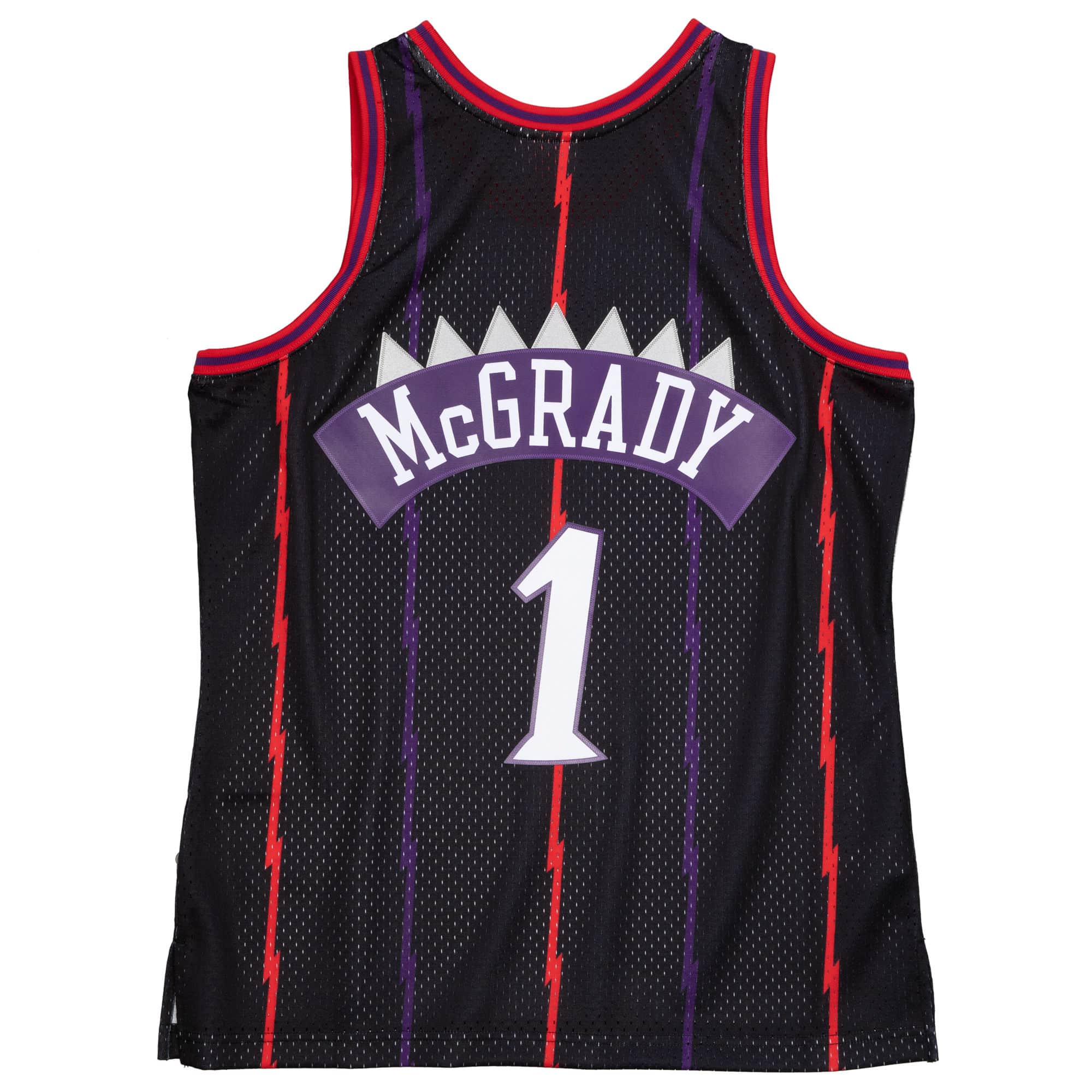 Toronto Raptors 1998-99 Tracy McGrady Mitchell & Ness Black Swingman J Exclusive Fitted Inc. Toronto Raptors 1998-99 Tracy McGrady Mitchell & Ness Black Swingman J Exclusive Fitted Inc.