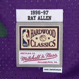 Milwaukee Bucks 1996-97 Ray Allen Mitchell & Ness Purple Swingman Jersey
