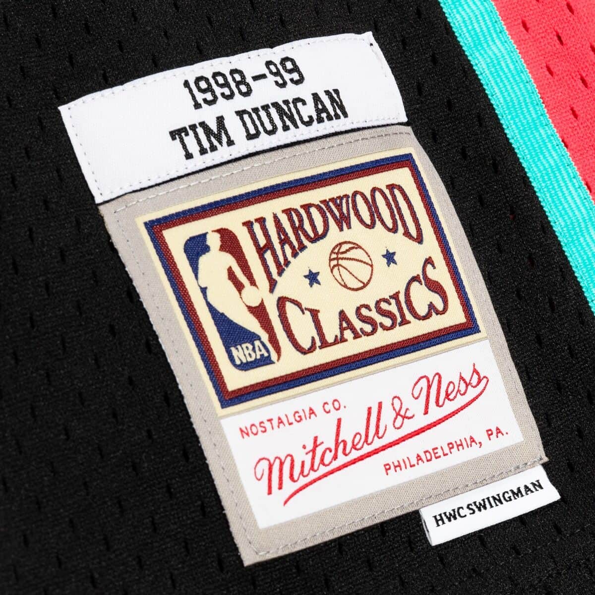 Tim Duncan San Antonio Spurs Mitchell & Ness 1998/99 Hardwood