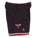 Chicago Bulls 1996- 97 Mitchell & Ness Alternate Black Pinstripe Swingman Shorts
