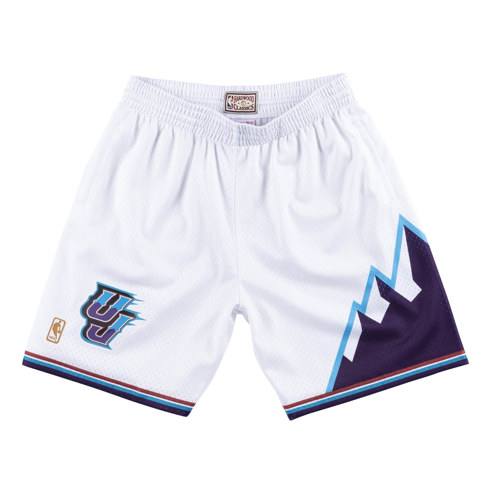 Utah Jazz 1996 97 Mitchell Ness White Swingman Shorts
