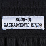 2000-01 Black Sacramento Kings Mitchell & Ness Hardwood Classics Swingman Shorts