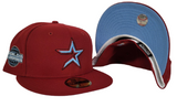 Houston Astros Burgundy Icy Blue Bottom 2005 World Series New Era 59Fifty Fitted