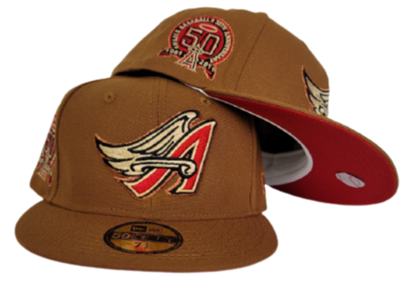 Toast Los Angeles Angels Red Bottom 50th Anniversary New Era 59Fifty Fitted