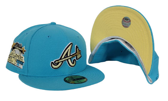 Hat Crawler - SKY BLUE ATLANTA BRAVES SOFT YELLOW BOTTOM