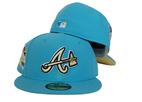 Hat Crawler - SKY BLUE ATLANTA BRAVES SOFT YELLOW BOTTOM