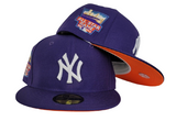 Purple New York Yankees Orange Bottom 2014 All Star Game Side Patch New Era 59Fifty Fitted