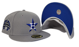 Grey Houston Astros Royal Blue Bottom 1986 All Star Game Side Patch New Era 59Fifty Fitted