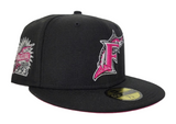 Black Florida Marlins Fusion Pink Bottom 1993 Inaugural Side Patch New Era 59Fifty Fitted